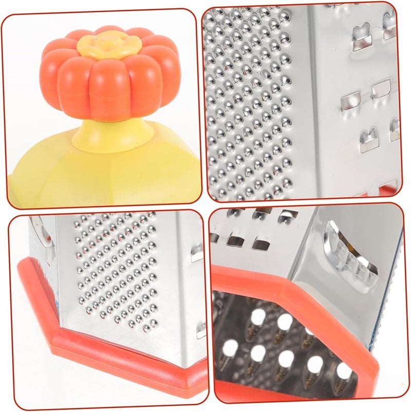 Ciieeo 6 Sided Stainless Steel Kitchen Grater Set For Vegetable Cheese Ginger - Image 2